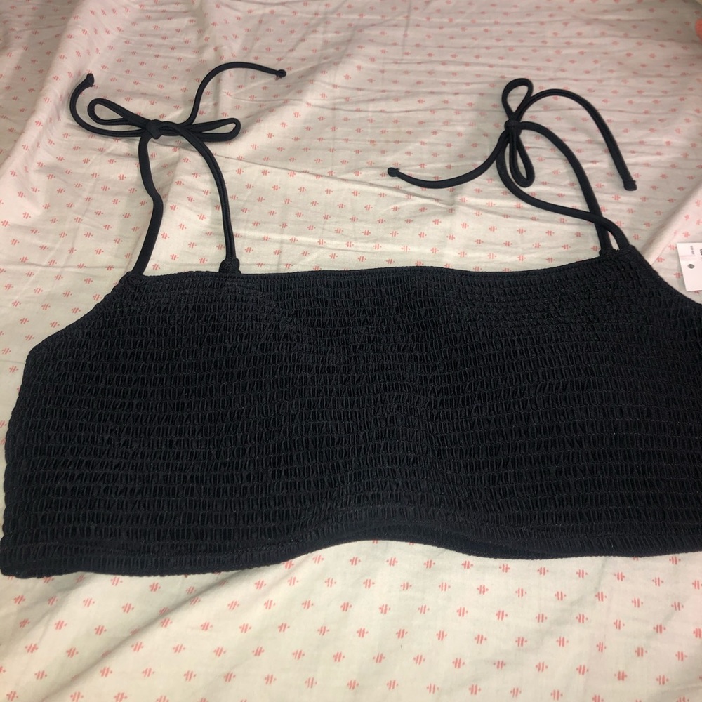 Black bathing suit top